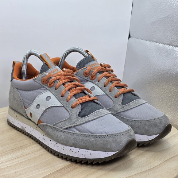 SAUCONY JAZZ 81 LOW LACE ]WOMENS SIZE 8 SHOES GREY/BLACK SNEAKERS - Picture 5 of 9